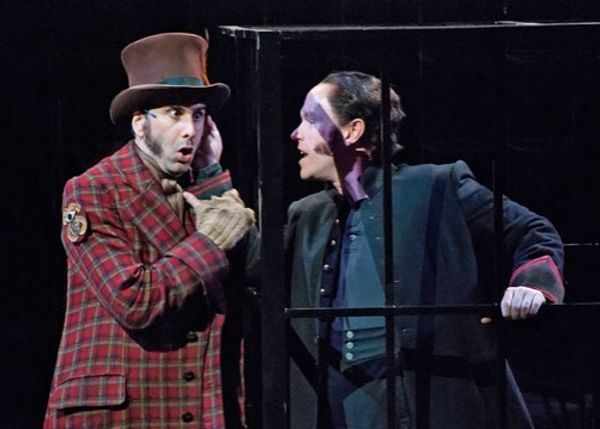 John Cariani as Dogberry and Michael Stewart Allen as Borachio in The Old Globe's Sha Photo