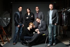 Michael Berresse, Heidi Blickenstaff, Larry Pressgrove, Hunter Bell, Susan Blackwell, Jeff Bowen. Photo Credit: Dirty Sugar Studios @ BroadwayWorld Michael Berresse, Heidi Blickenstaff, Larry Pressgrove, Hunter Bell, Susan Blackwell, Photo