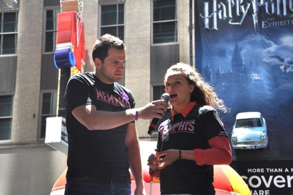 Erik Alden and Gianna Trotter from The Children's Miracle Network Photo