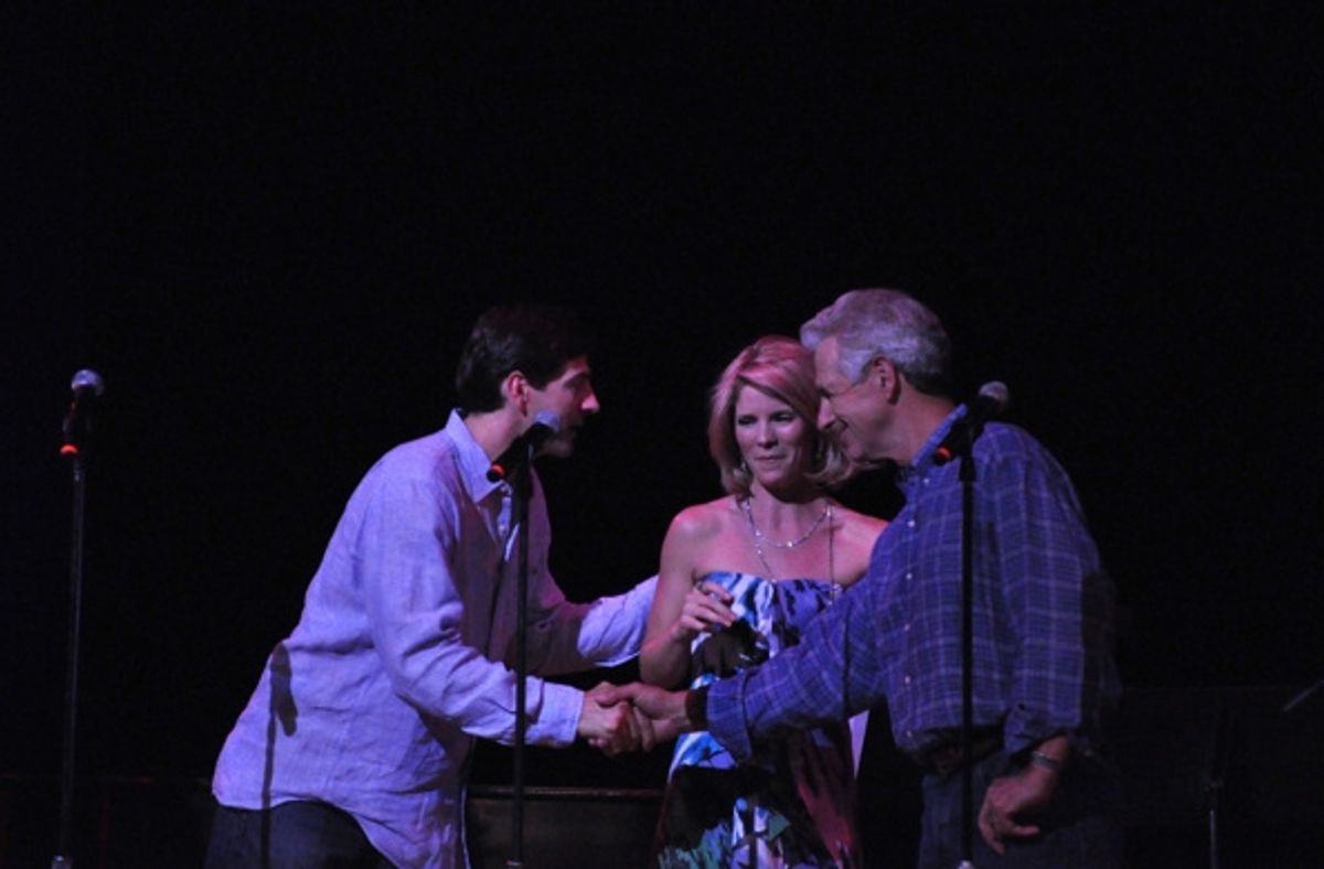 Greg Naughton, Kelli O'Hara and James Naughton at 