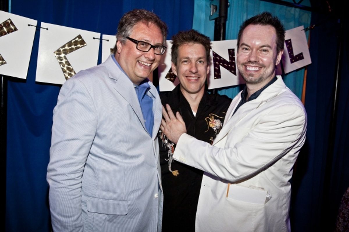 Douglas Carter Beane, Lewis Flinn and Dan Knechtges at 