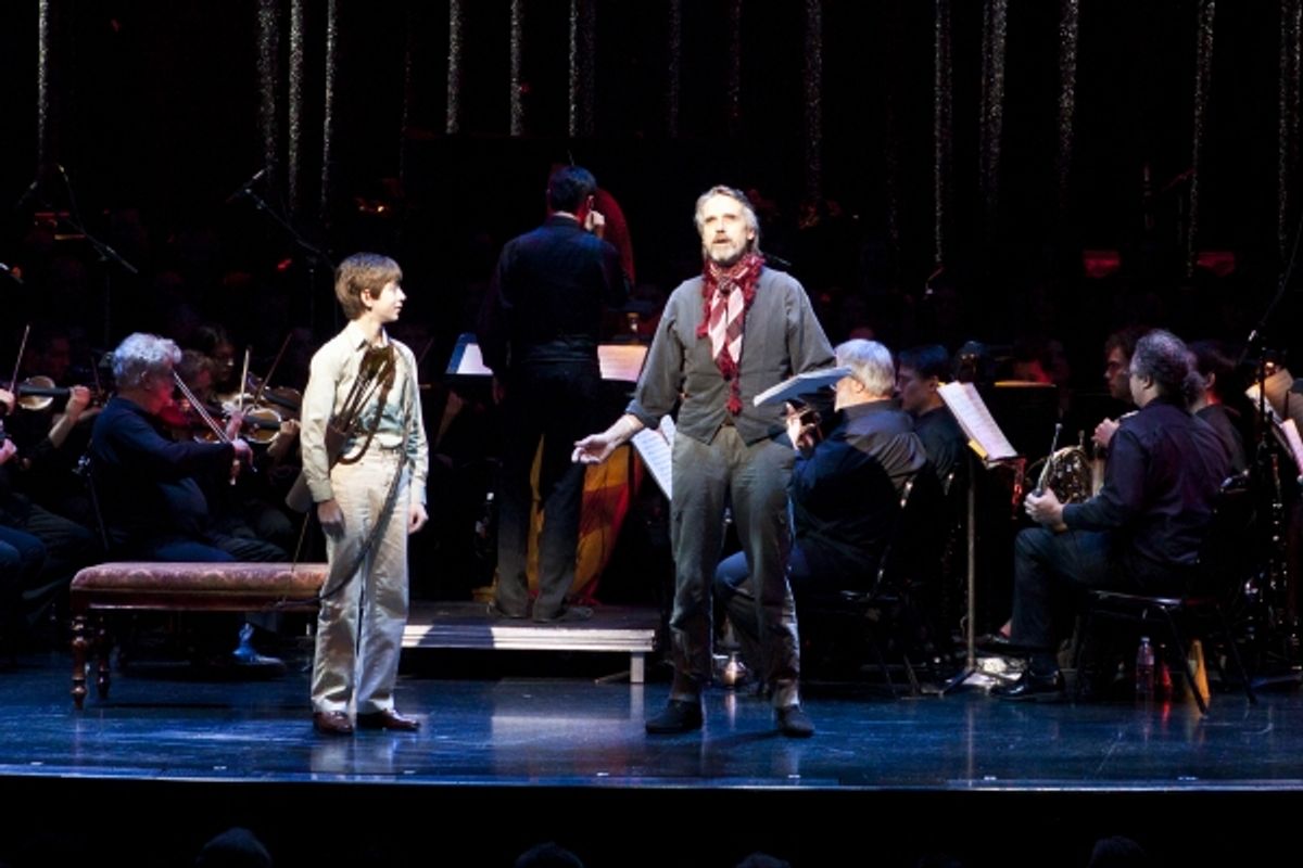 Jacob Clemente and Jeremy Irons at 