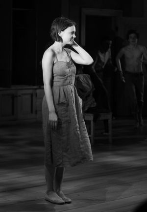 Carey Mulligan during the 'Through A Glass Darkly' Opening Night Curtain Call at New York Theatre Workshop in New York City. @ BroadwayWorld Carey Mulligan during the 'Through A Glass Darkly' Opening Night Curtain Call at New Photo