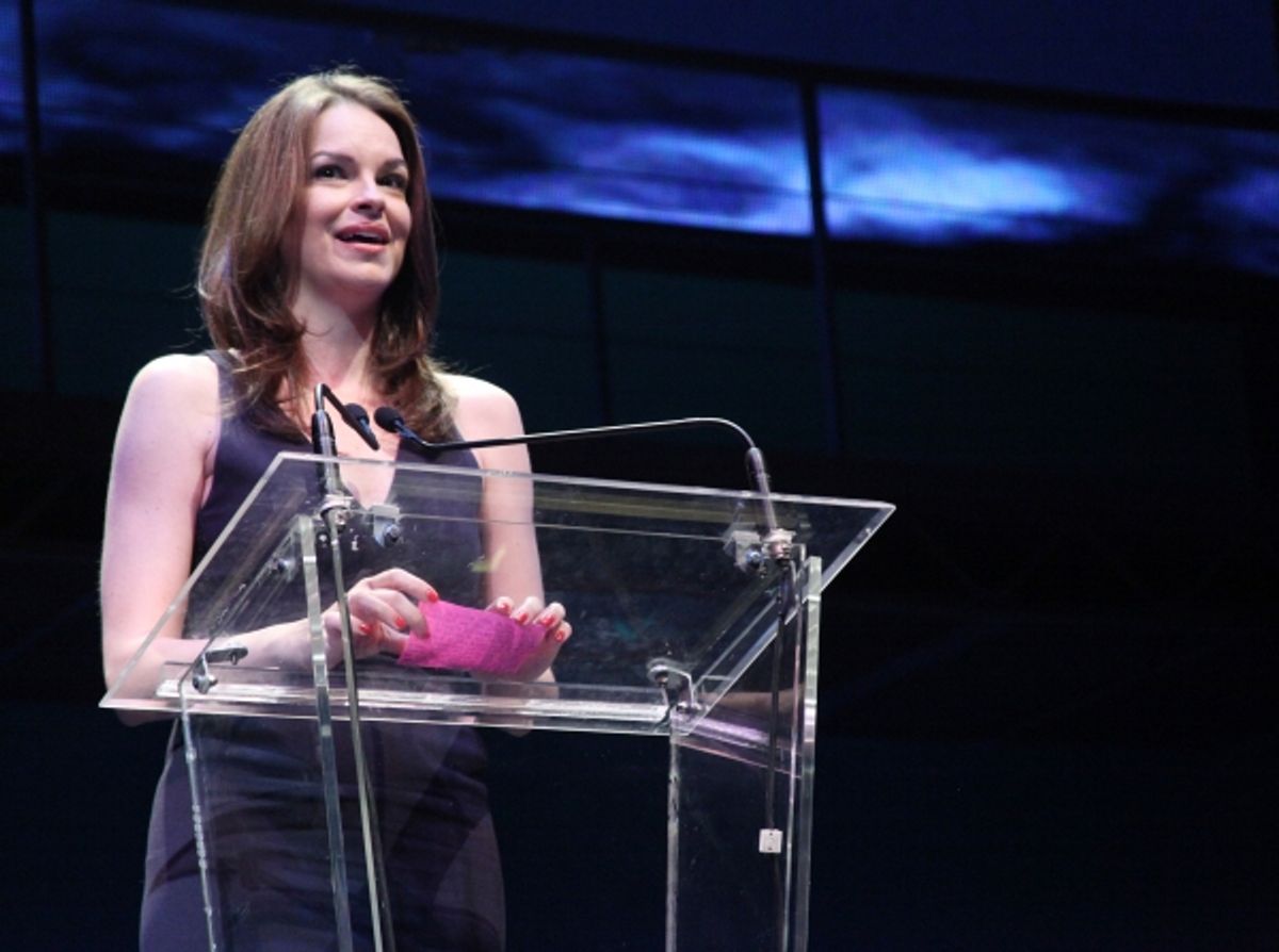 Tammy Blanchard during the 2001 Theatre World Awards Presentation at the August Wilson Theatre in New York City.  at 