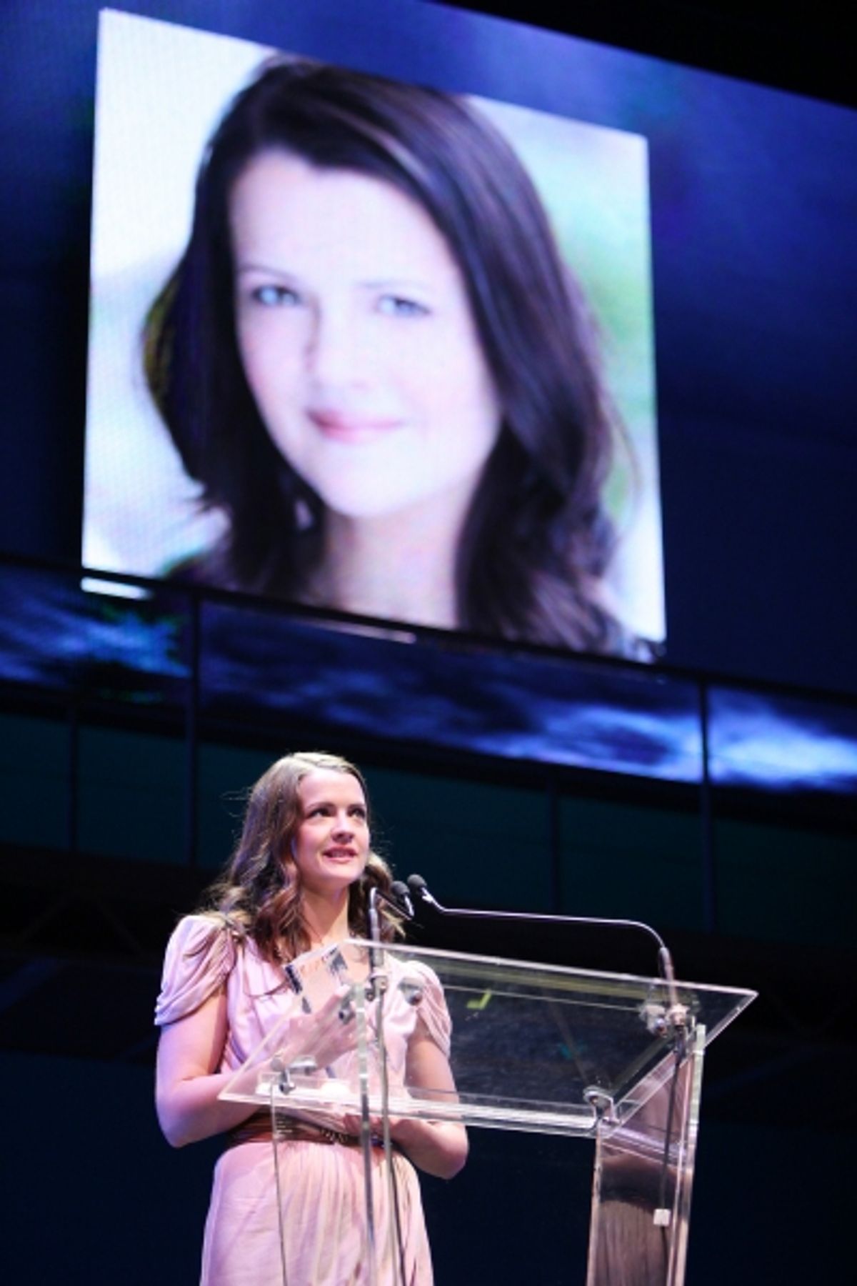 Rose Hemingway during the 2001 Theatre World Awards Presentation at the August Wilson Theatre in New York City.  at 