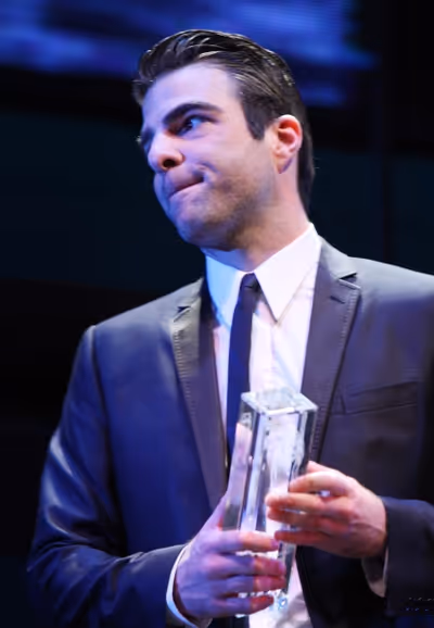 Zachary Quinto during the 2001 Theatre World Awards Presentation at the August Wilson Photo
