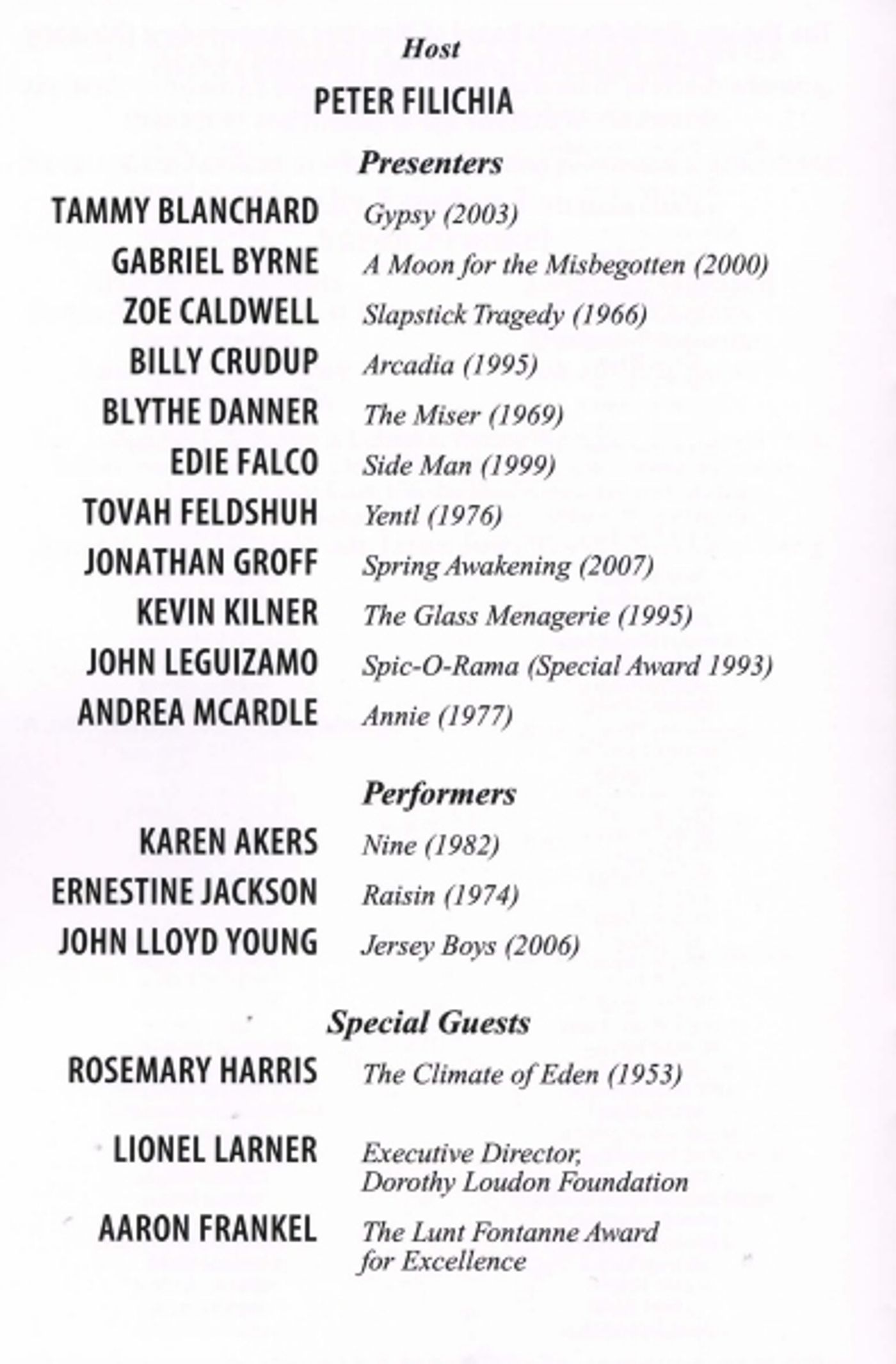 Photo Coverage: 2011 Theatre World Awards Presentation - Part One  Image