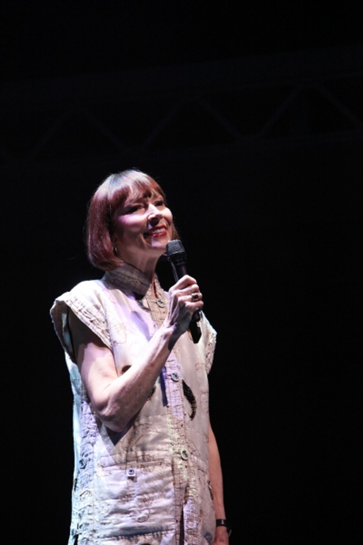 Karen Akers during the 2001 Theatre World Awards Presentation at the August Wilson Theatre in New York City.  at 