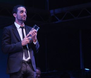 Bobby Cannavale during the 2001 Theatre World Awards Presentation at the August Wilson Theatre in New York City. @ BroadwayWorld Bobby Cannavale during the 2001 Theatre World Awards Presentation at the August Wilso Photo