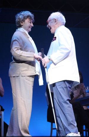 Zoe Caldwell & Aaron Frankel @ BroadwayWorld Zoe Caldwell & Aaron Frankel Photo