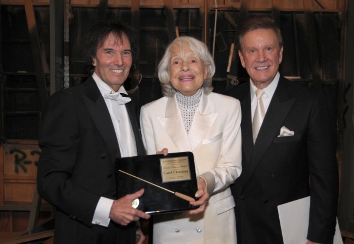 Gary Greene, Carol Channing and Wink Martindale at 