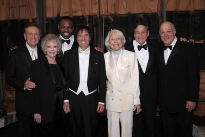 Backstage with Wink Martindale, June Lockhart, Petri Hawkins-Byrd, Gary Greene, Carol Photo