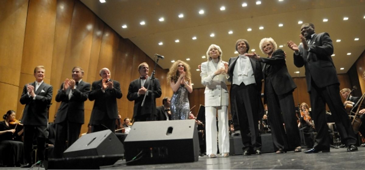 Wink Martindale, Richard Sherman, Charles Fox, Jordon Bennett, Victoria Gordon, Carol Channing, Gary Greene, June Lockhart and Petri Hawkins-Byrd at 