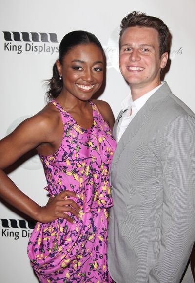 Patina Miller & Jonathan Groff attending the 2011 Theatre World Awards at the August  Photo