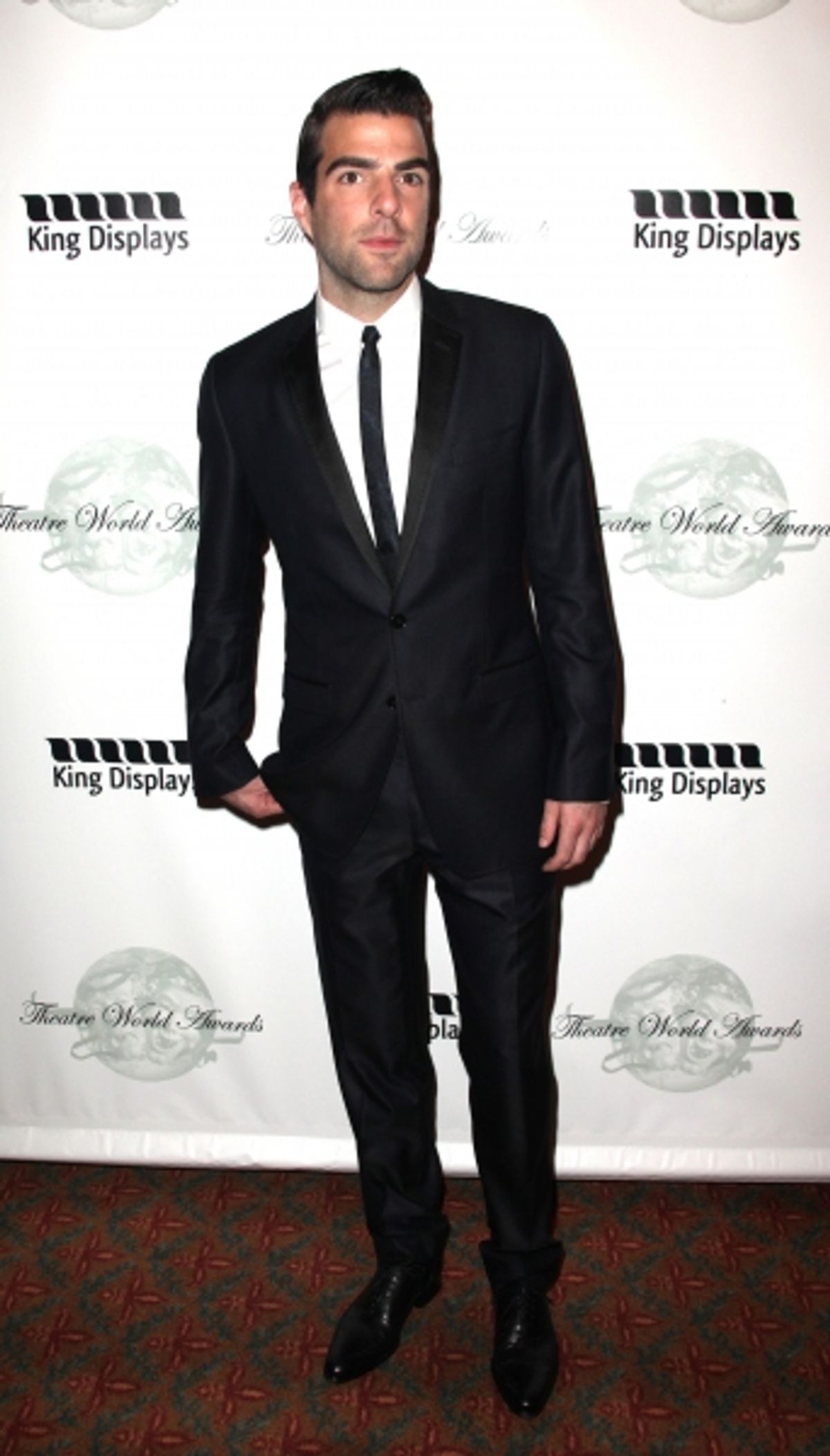 Zachary Quinto attending the 2011 Theatre World Awards at the August Wilson Theatre in New York City.  at 