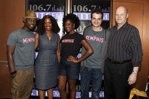 Memphis' Rhett George, 106.7 Lite FM's Juliet Little, and Memphis' Dan'yelle Williams Photo