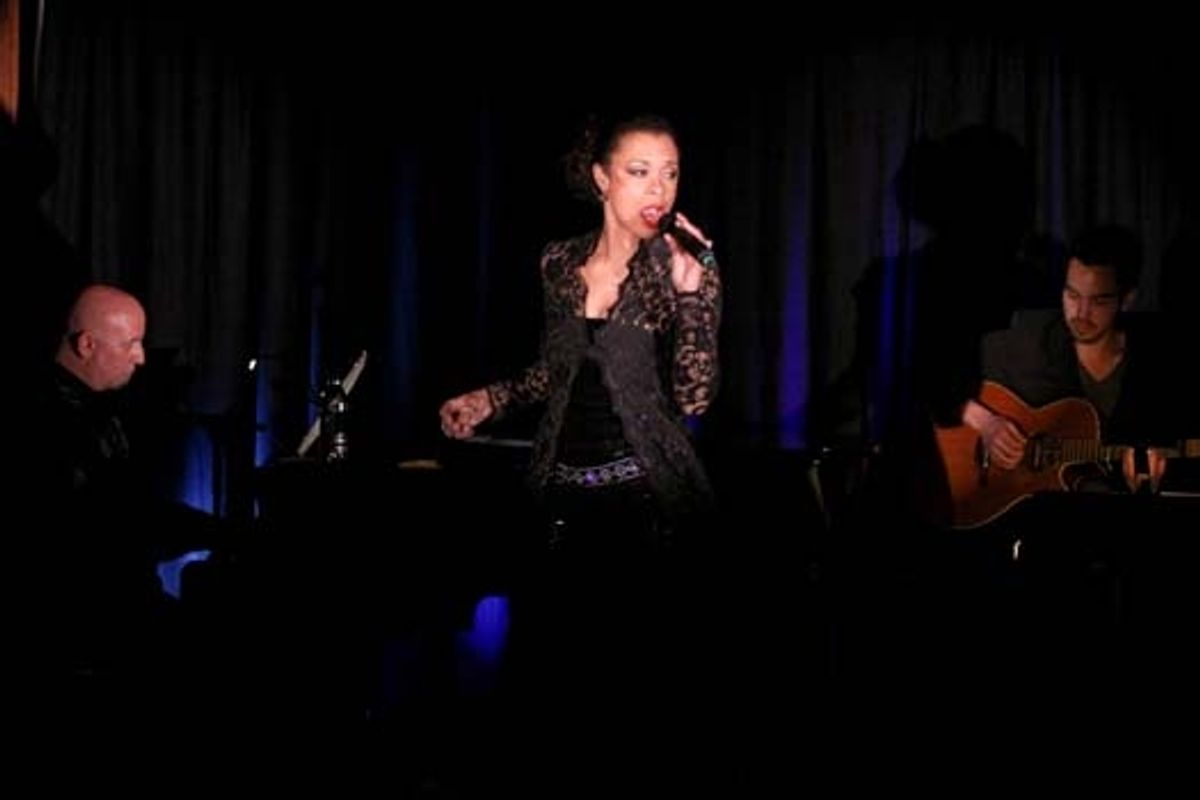 Gerald Sternbach, Valarie Pettiford and Nick Perez at Upright Cabaret's American Icon Series at 