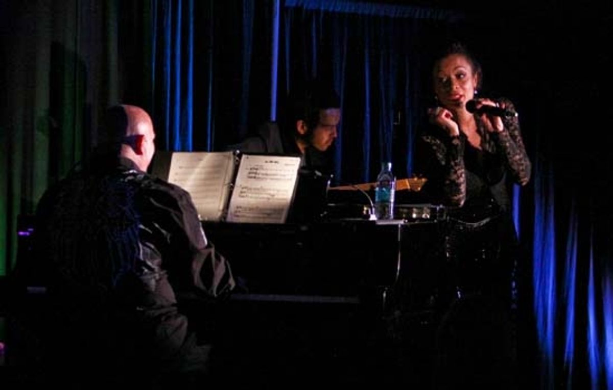 Gerald Sternbach, Valarie Pettiford and Nick Perez at Upright Cabaret's American Icon Series at 