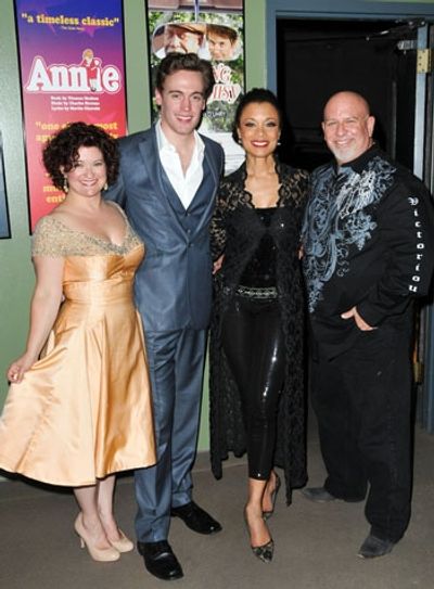 Karissa Noel, Erich Bergen, Valarie Pettiford and Gerald Sternbach at Upright Cabaret Photo