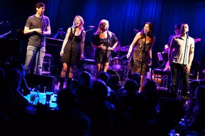 Greg Naughton, Kelli O'Hara, Sherie Rene Scott, Lindsay Mendez, Gavin Creel Photo