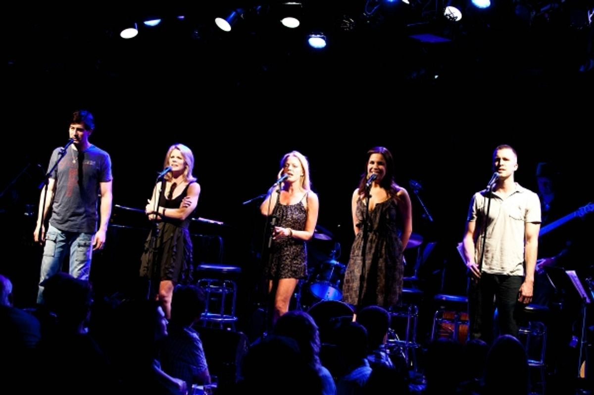 Greg Naughton, Kelli O'Hara, Sherie Rene Scott, Lindsay Mendez, Gavin Creel at 
