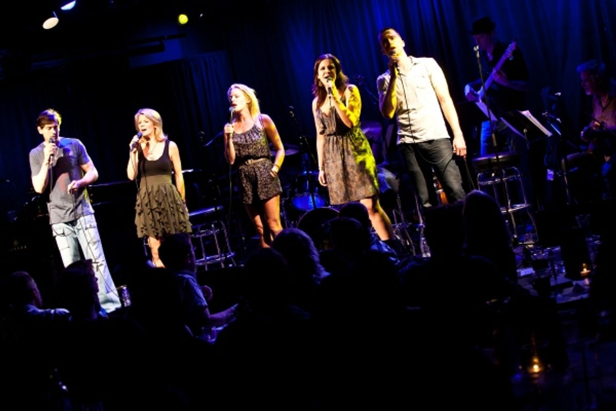 Greg Naughton, Kelli O'Hara, Sherie Rene Scott, Lindsay Mendez, Gavin Creel at 