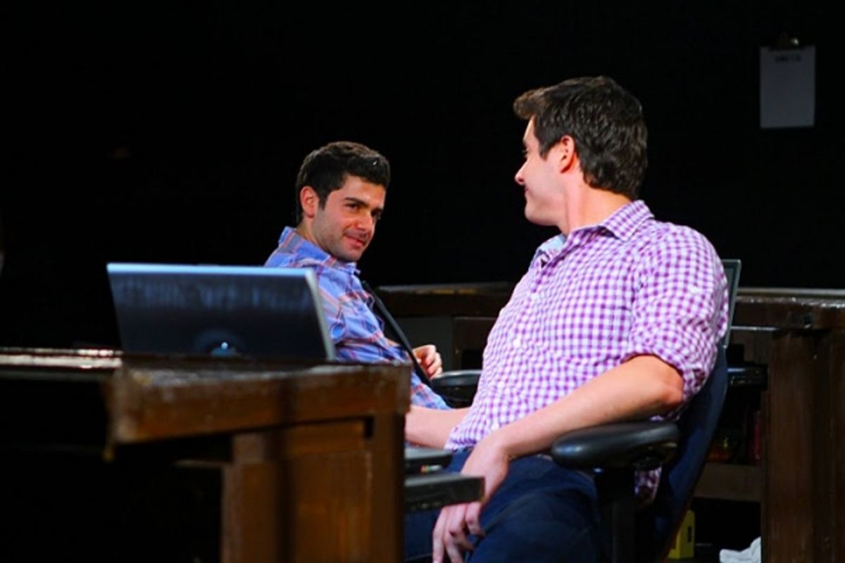 Heath Calvert (Luke) and Adam Kantor (Darren)  at 