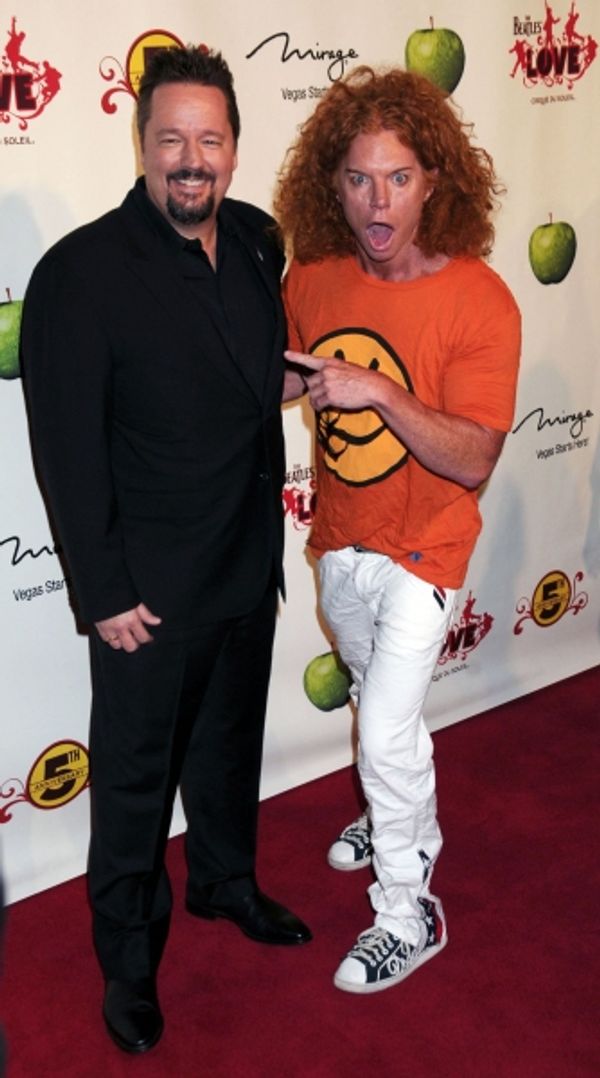  Terry Fator, Carrot Top at the Beatles LOVE by Cirque du Soleil 5th Anniversay Celeb Photo