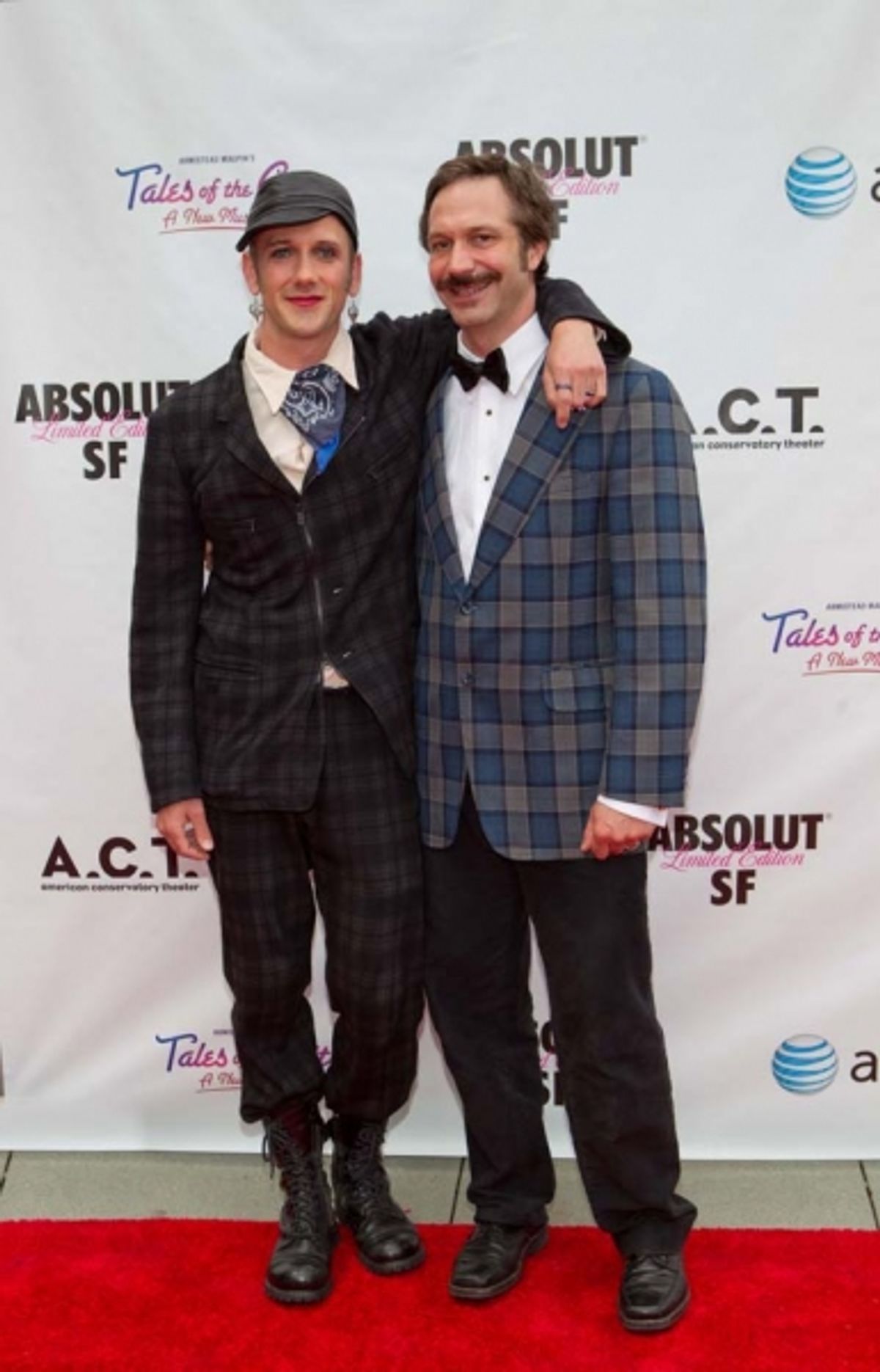  Librettist Jeff Whitty (left) with boyfriend Steve Schmersal  at 