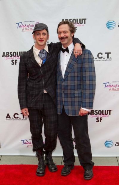  Librettist Jeff Whitty (left) with boyfriend Steve Schmersal  Photo