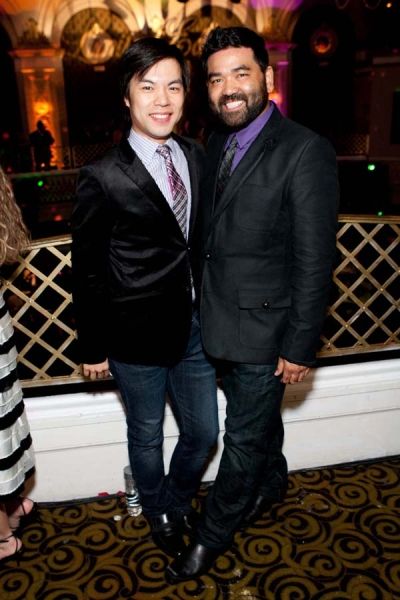  Alex Hsu (left) with boyfriend Lawrence-Michael Arias Photo