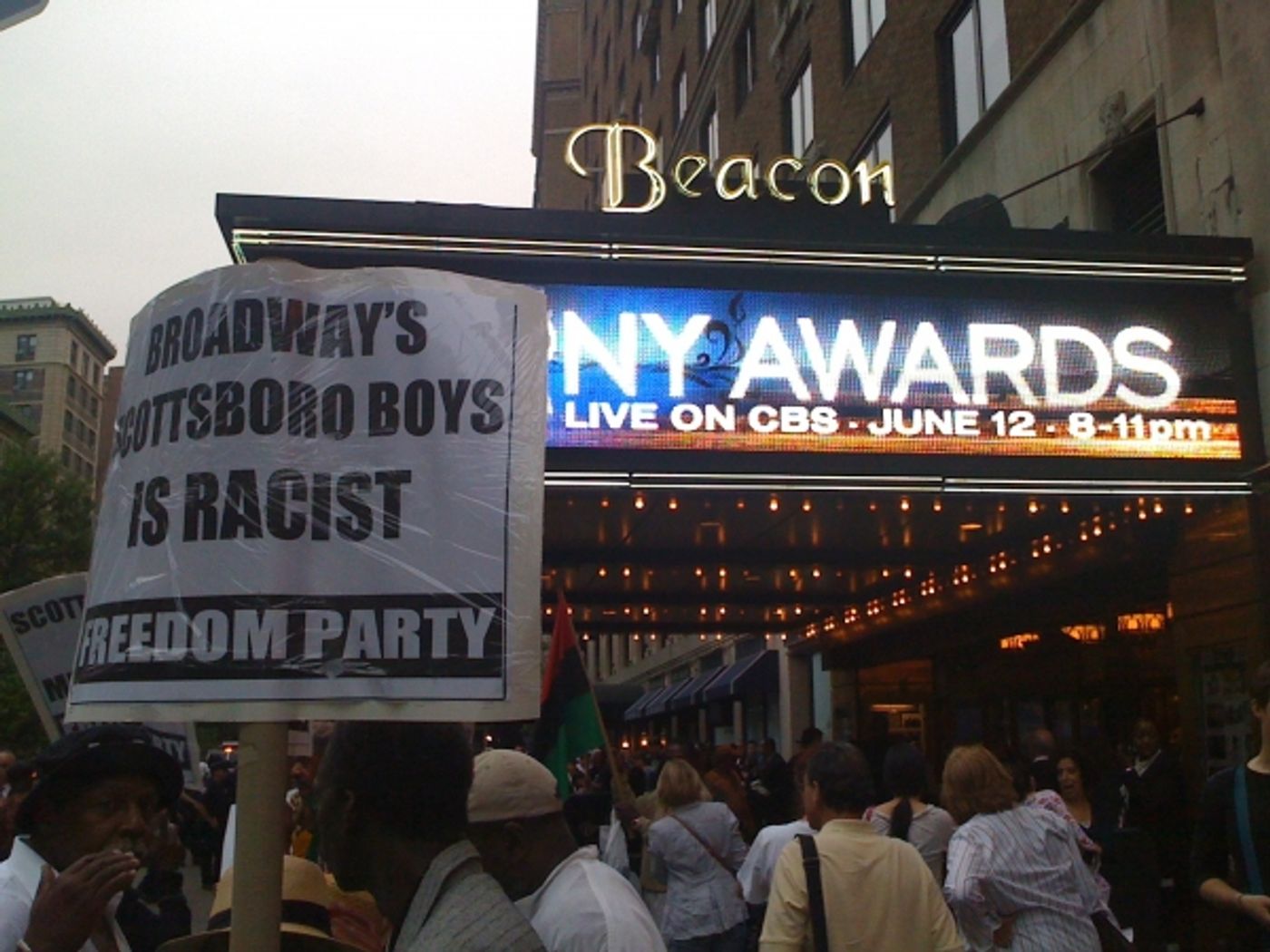 Photo Coverage: SCOTTSBORO BOYS Protesters Crash the Tonys  Image