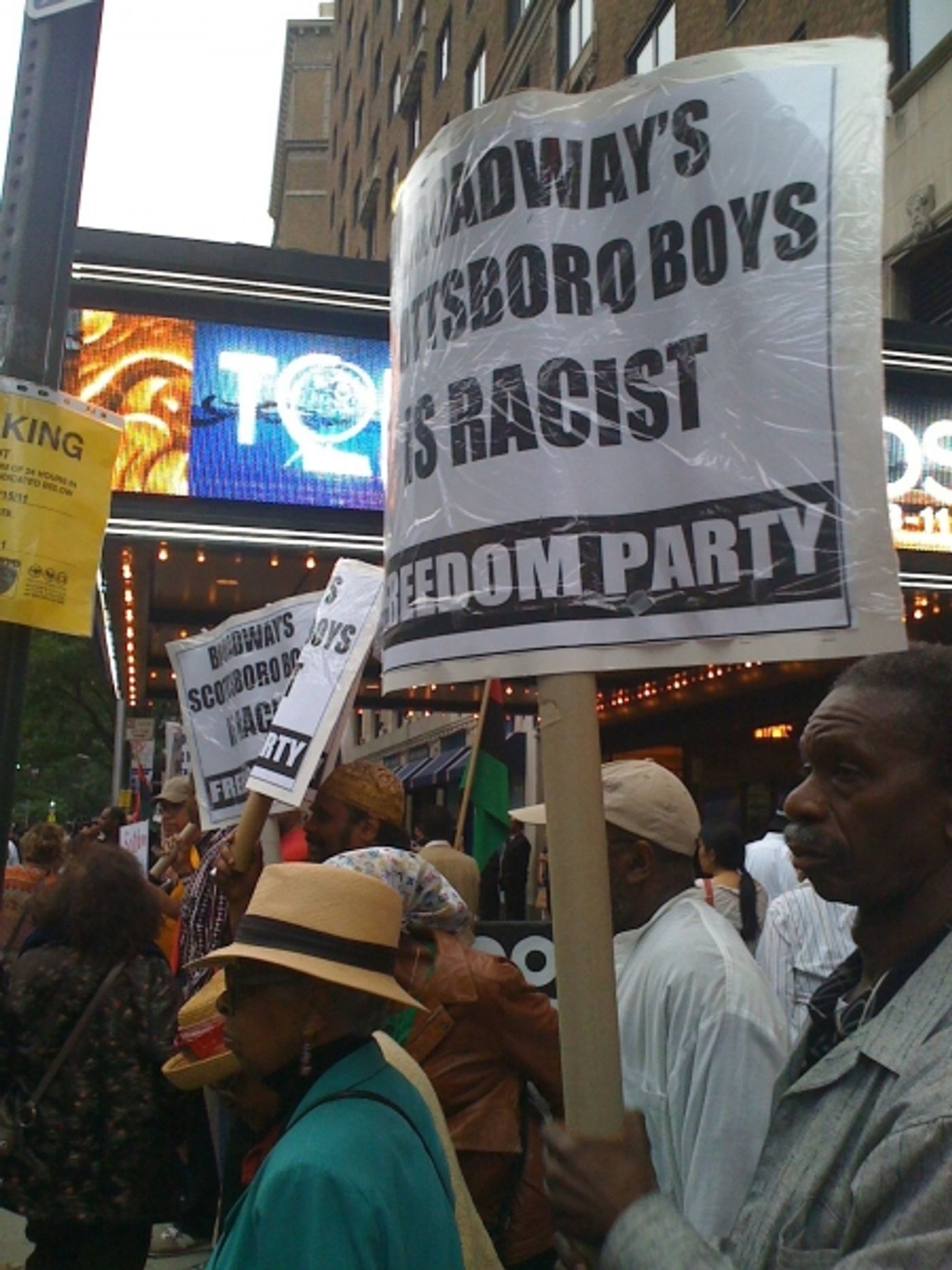 Photo Coverage: SCOTTSBORO BOYS Protesters Crash the Tonys  Image