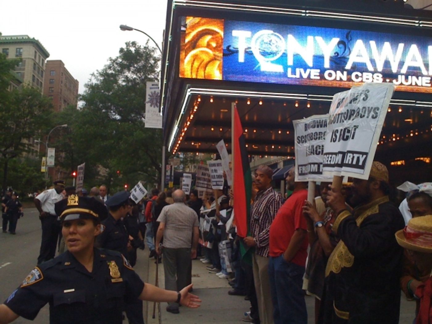 Photo Coverage: SCOTTSBORO BOYS Protesters Crash the Tonys  Image
