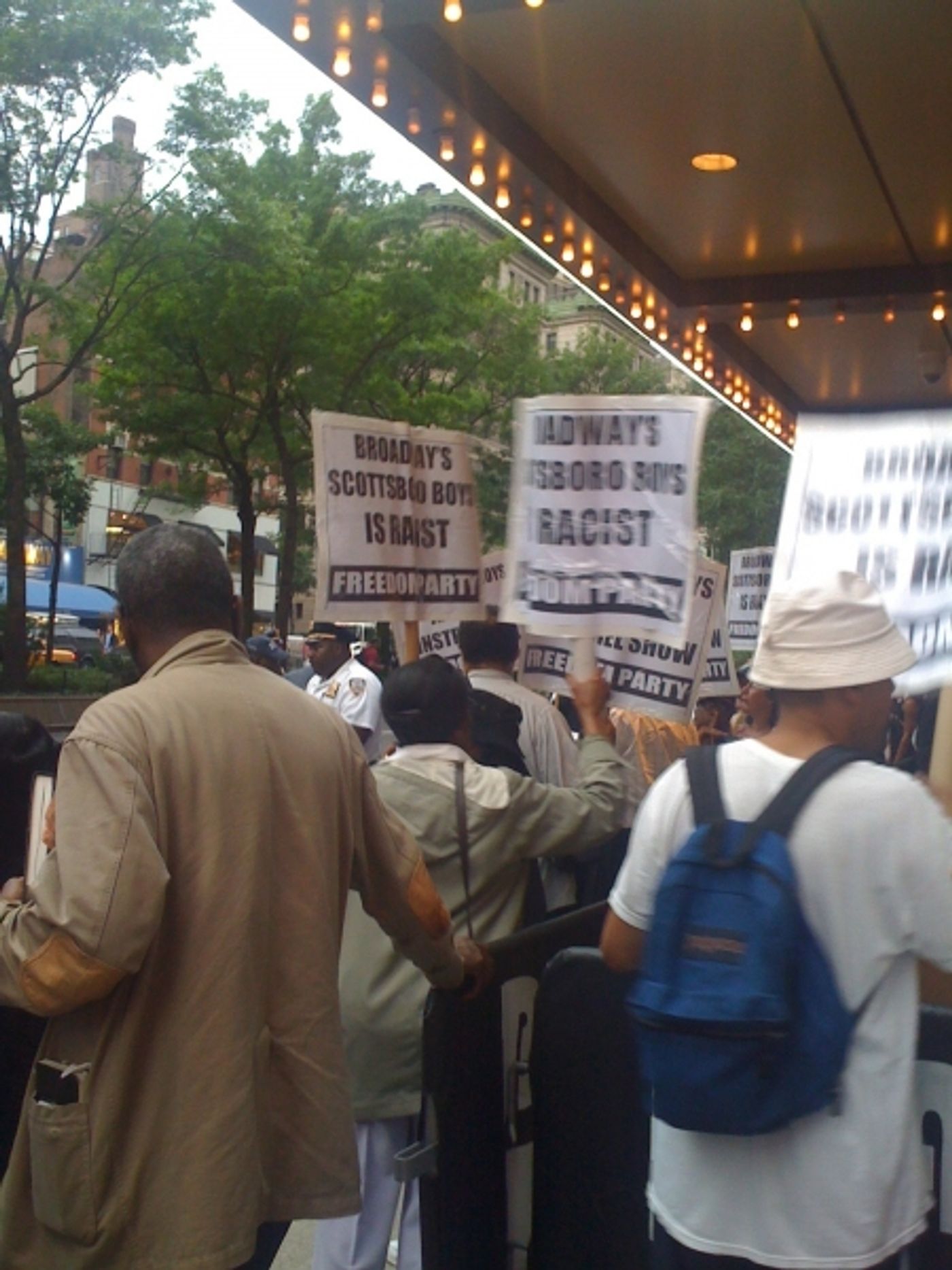 Photo Coverage: SCOTTSBORO BOYS Protesters Crash the Tonys  Image