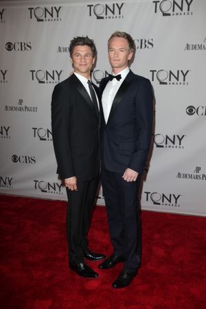 Neil Patrick Harris and David Burtka attending the  2011 Tony Awards at the Beacon Th Photo