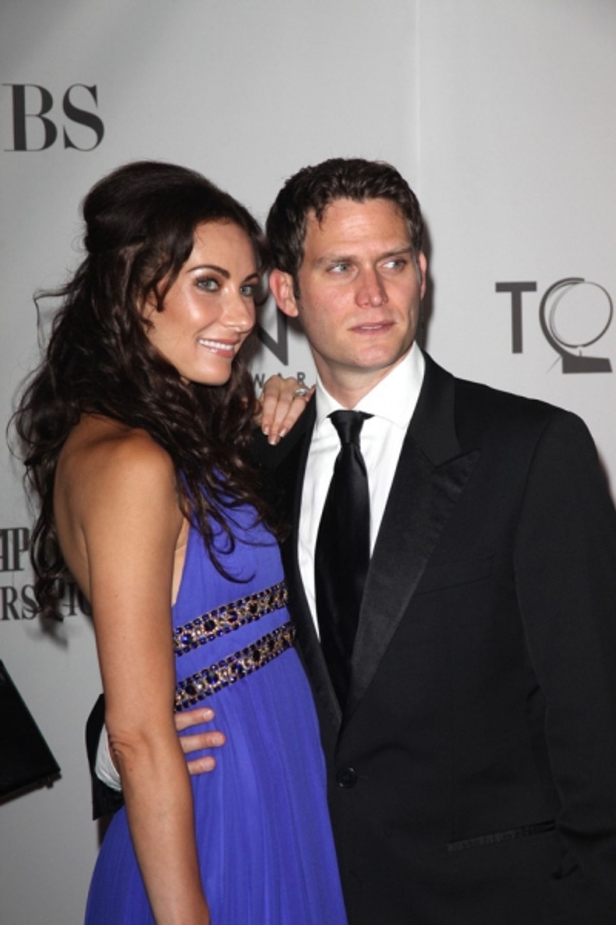 Laura Benanti and Steven Pasquale attending the 2011 Tony Awards at the Beacon Theatre in New York City at 