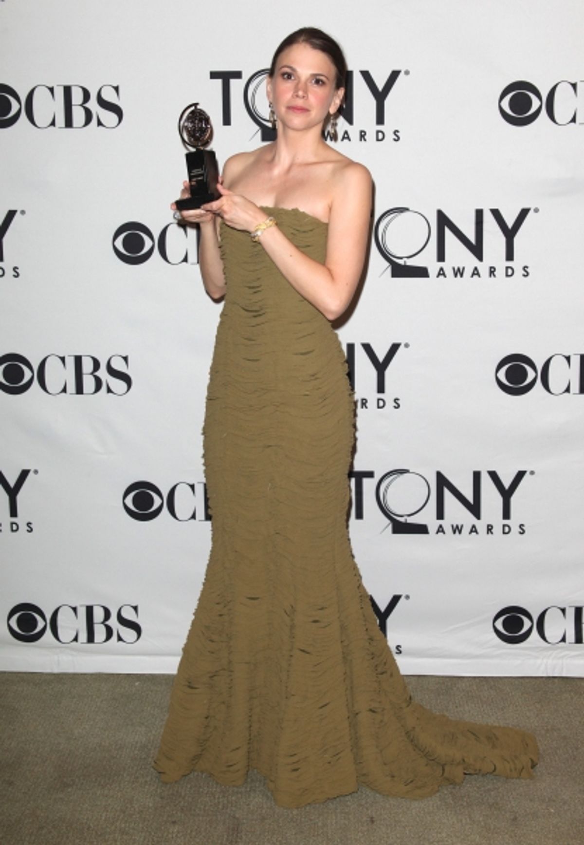 Sutton Foster in the Press Room at The 65th Annual Tony Awards in New York City.  at 