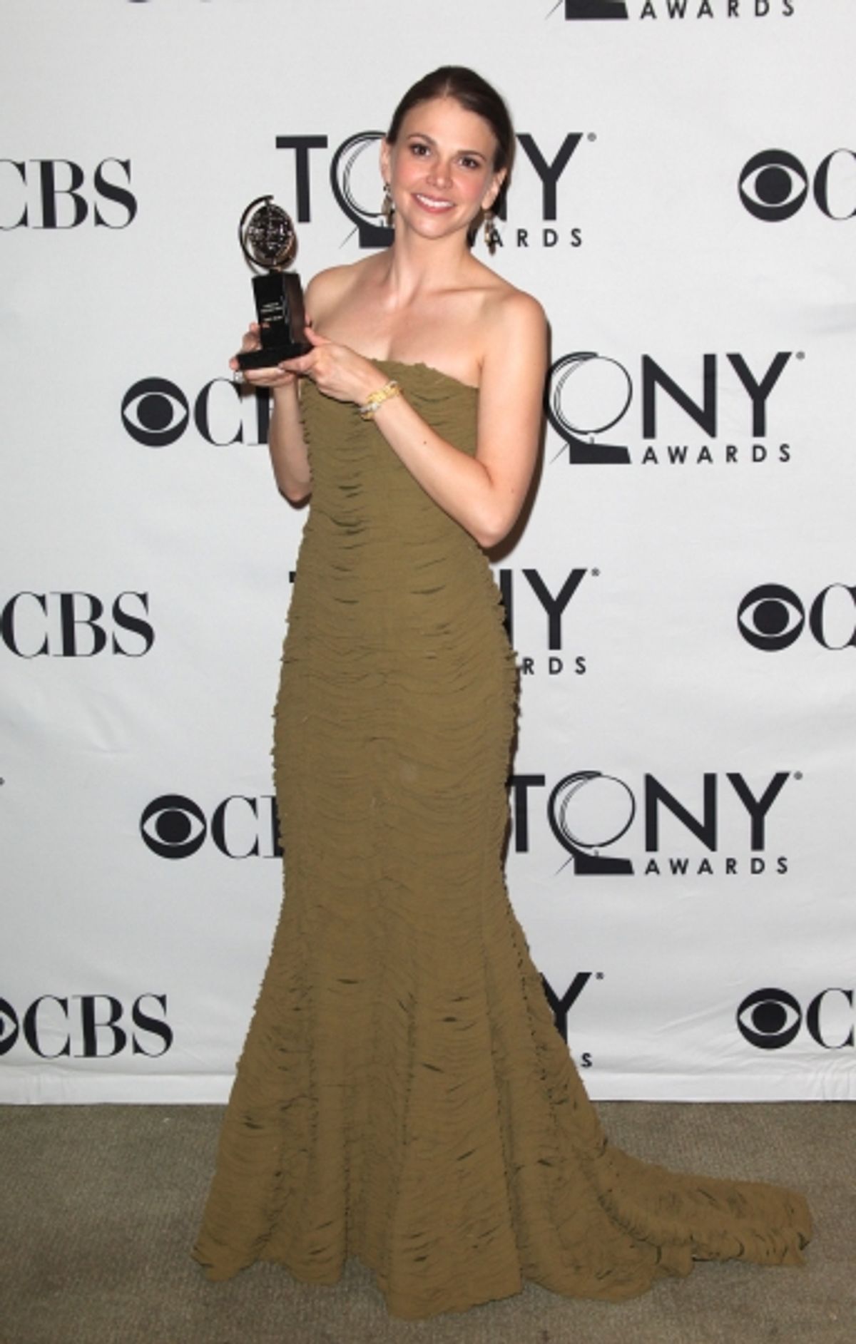 Sutton Foster in the Press Room at The 65th Annual Tony Awards in New York City.  at 