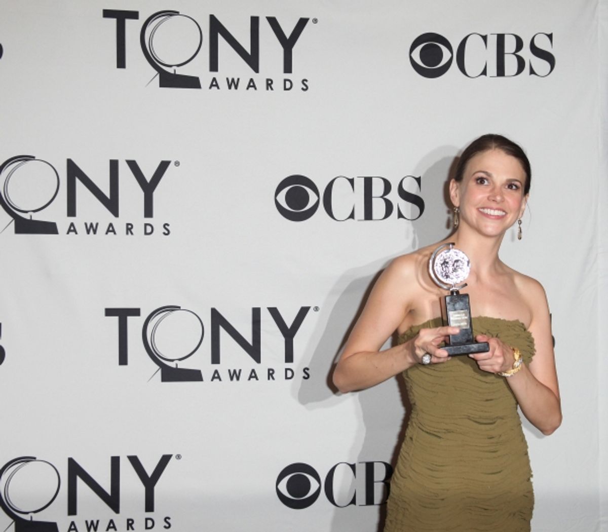 Sutton Foster in the Press Room at The 65th Annual Tony Awards in New York City.  at 