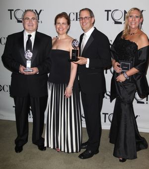 Todd Haimes and Harold Wolpert  in the Press Room at The 65th Annual Tony Awards in N Photo