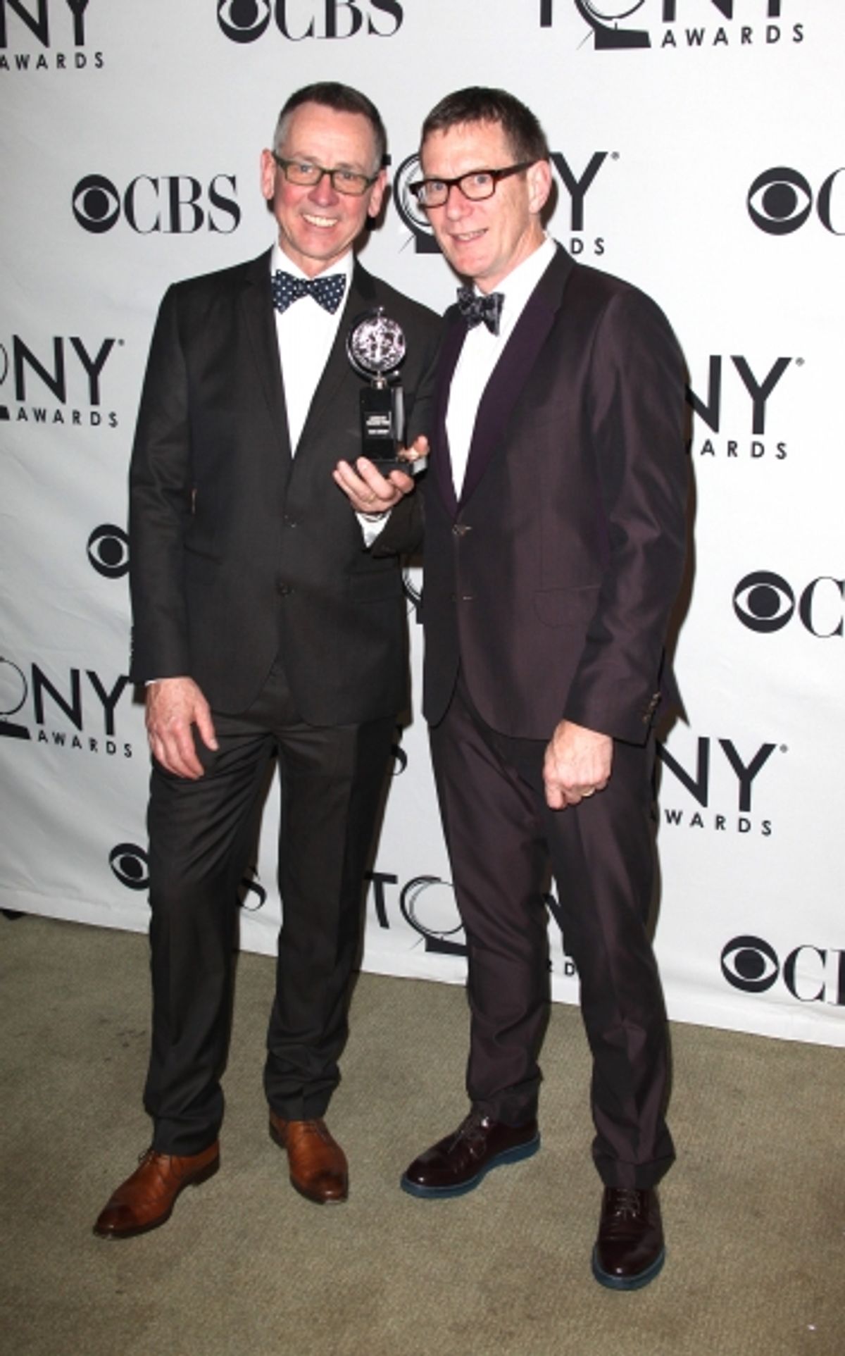 Adrian Kohler and Basil Jones of Handspring Puppet Company in the Press Room at The 65th Annual Tony Awards in New York City at 