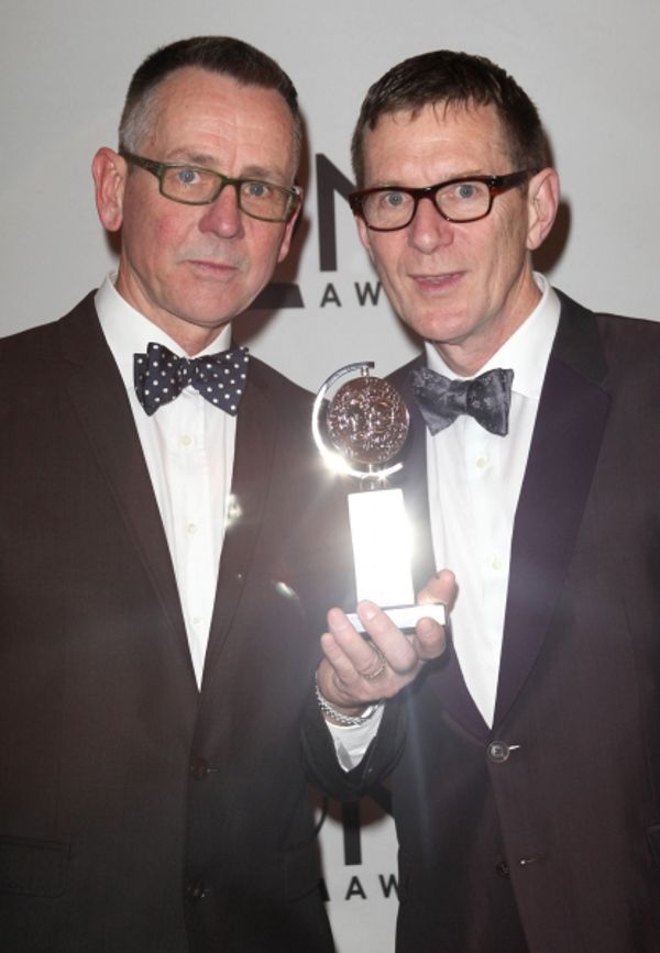 Adrian Kohler and Basil Jones of Handspring Puppet Company in the Press Room at The 6 Photo