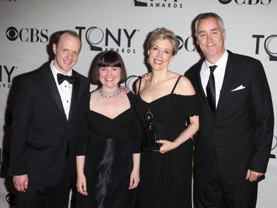 Andy White with the The Lookingglass Theatre Company in the Press Room at The 65th An Photo