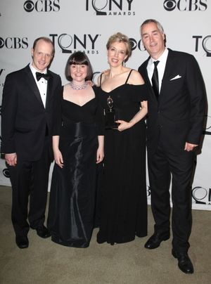 Andy White with the The Lookingglass Theatre Company in the Press Room at The 65th An Photo