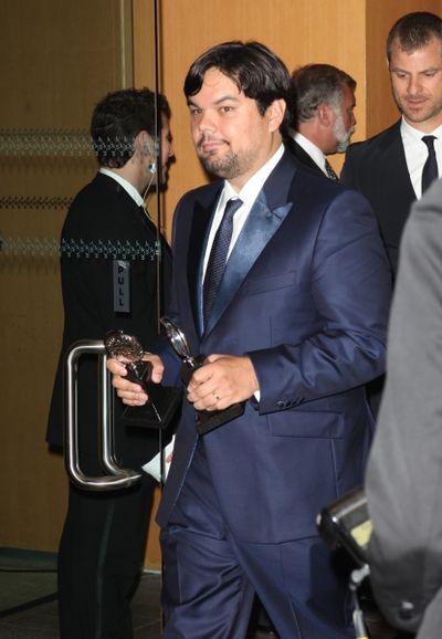 Robert Lopez in the Press Room at The 65th Annual Tony Awards in New York City.  Photo