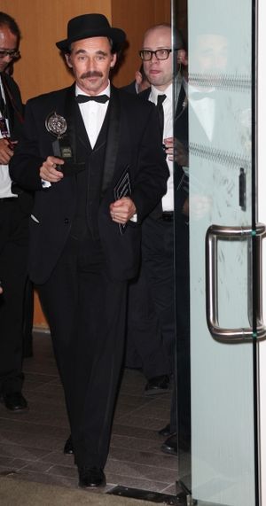 Mark Rylance in the Press Room at The 65th Annual Tony Awards in New York City.  Photo