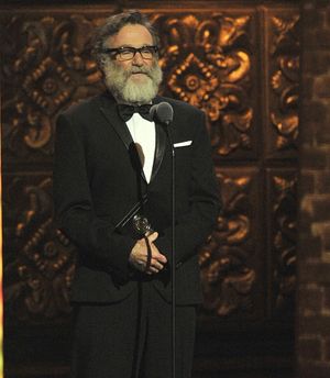 Robin Williams is shown on stage at the 2011 Tony Awards held at the Beacon Theatre i Photo