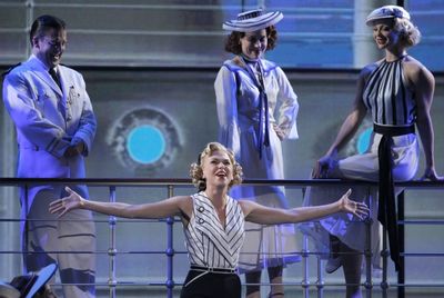 Sutton Foster performs with the cast of 'Anything Goes' during the American Theatre W Photo