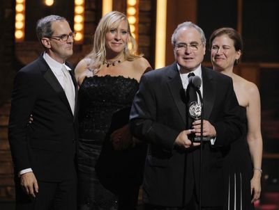 Todd Haimes acceps award for Roundabout Theatre Company for Best Revival 'Anything Go Photo